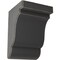 Ekena Millwork 5 1/4"W x 5"D x 7 1/2"H Bedford Wood Vintage Decor Bracket, Black BKTWD05X05X08BEBL - alternate 1